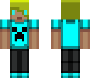 blond blocky teenager