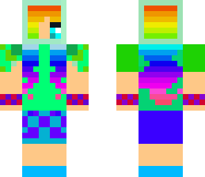 rainbow space girl