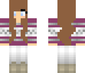 cute girl in purple sweater done