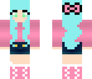 cotton candy girl bow