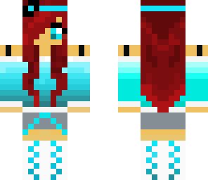 blue red girl