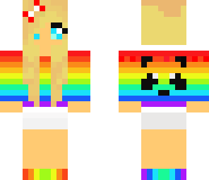 cool rainbow girl