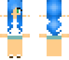 electric blue music shock girl
