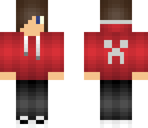 red creeper hoodie guy