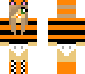 my cute baby girl in a tiger outfit