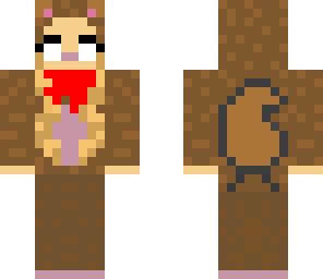 dead herobrine squirrel costume