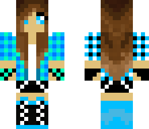 cool girl blue