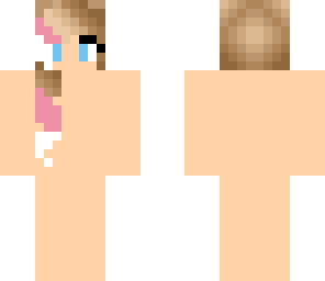 pink  side pony-tail base