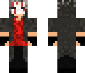 mask with blood and hood