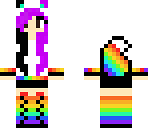 edited rainbow girl