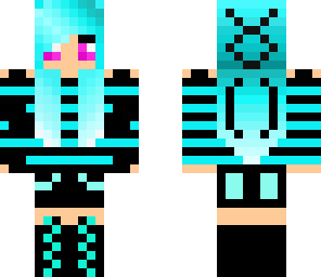 re color of herobrine girl with red eyes