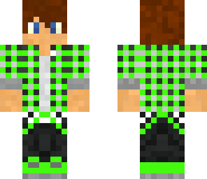 cool teen in green