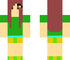 brown hair girl with headphone