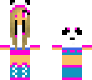 panda girl pink