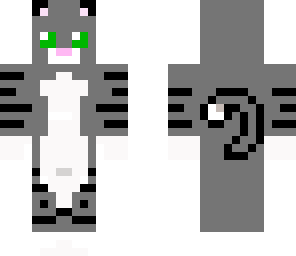 grey kitty with stripes