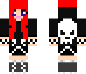 emo girl with red hair