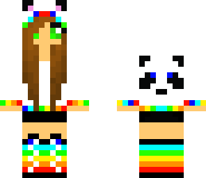 rainbow panda girl