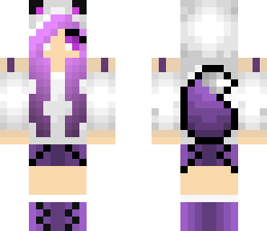 purple wolf girl