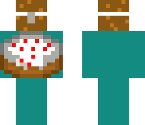 cake mascot with mask