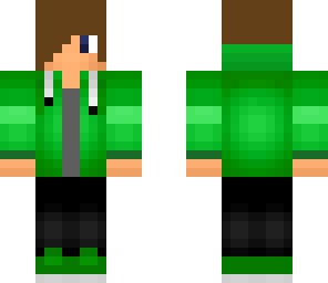 green hoodie