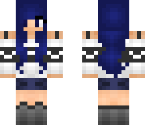 blue haired girl