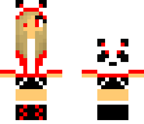 panda girl red