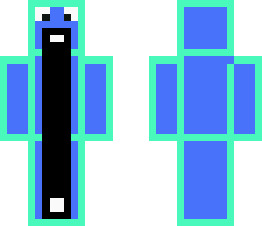 neon green and blue shouter