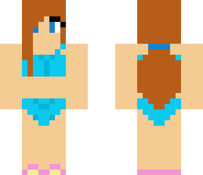 blue bikini girl