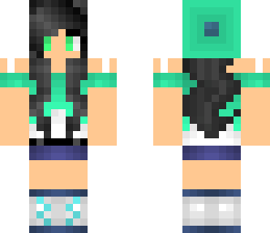 cute aquaish girl