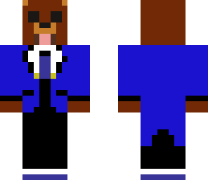 bear in a blue suit