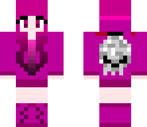 pink skull girl