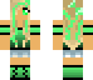 mint girl with mint bow this time