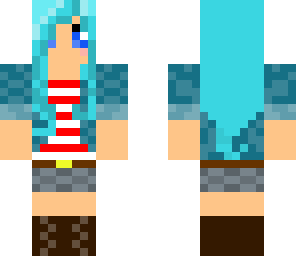 blue haired girl