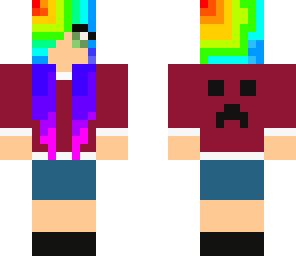 rainbow creeper girl