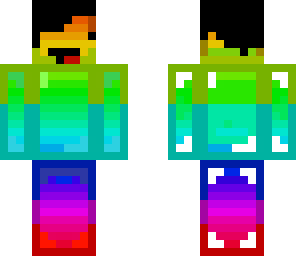 rainbow derp with hair