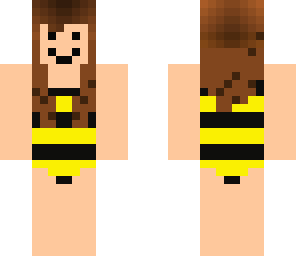 girl beeswarm in bathingsuit
