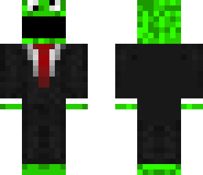 green in a tux