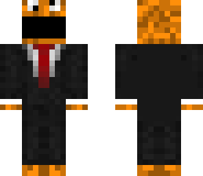 orange in a tux