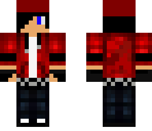 red teen biker