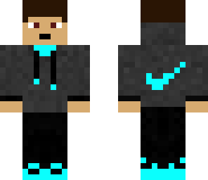 blue hoodie