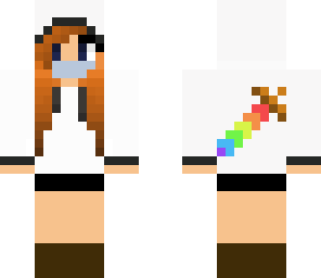 ninja girl with rainbow sword