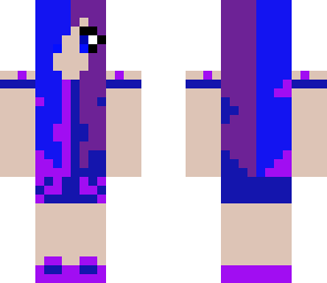 blue and purple girl