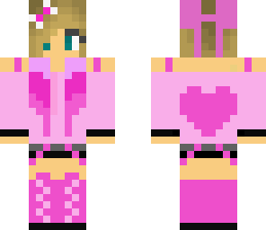 pink heart girl