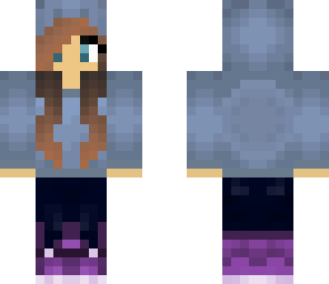 blue sweatshirt skin