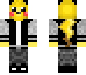 pika in a black thing