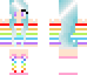 pastel blue hair girl