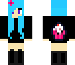 blue cupcake girl