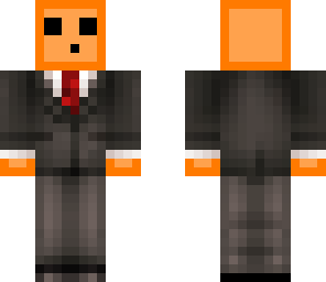orange slime in suit