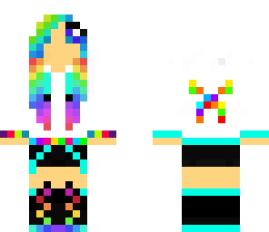 rainbow panda girl