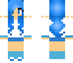 blue gamer girl